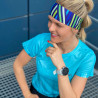 Running shirt Annika Strip Aqua