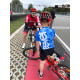 Kids' cycling jersey Vertical F2925 black/blue