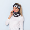 Multifunctional scarf ELEVEN VERTICAL black