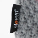 Knitted headband ELEVEN grey