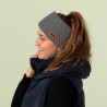 Knitted headband ELEVEN grey