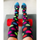 Compression socks Dots Black