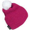 Knitted beanie POM pink