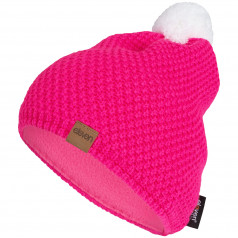 Knitted beanie POM pink