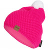 Knitted beanie POM pink