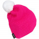 Knitted beanie POM pink