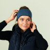 Knitted headband ELEVEN SLIM blue