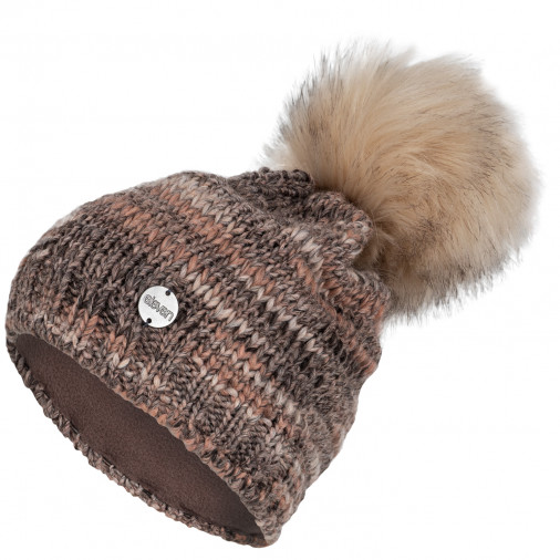 Knitted beanie SIA brown