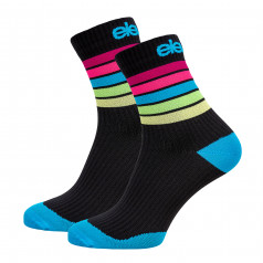 Compression socks STRADA STRIPE black