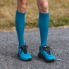 long compression socks MERINO aqua