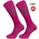 long compression socks MERINO fuschsia