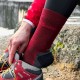 Warm socks ELEVEN MERINO VENTO chianti
