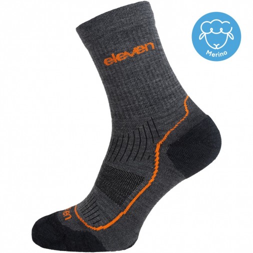 Siltās zeķes ELEVEN MERINO VENTO grey