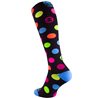 Compression socks Dots Black