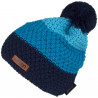 Knitted beanie POM blue