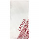 Multifunctional scarf cap LATVIA white