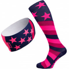 Stars compression socks and headband 