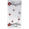 Sports universal scarf Flower white