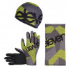 Bee F11 combo set for running and other sports: beanie, scarf, gloves