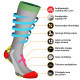 Compression socks bright and beneficial