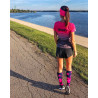 Long compression socks STARS pink