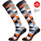 Long compression socks TRIANGLE orange
