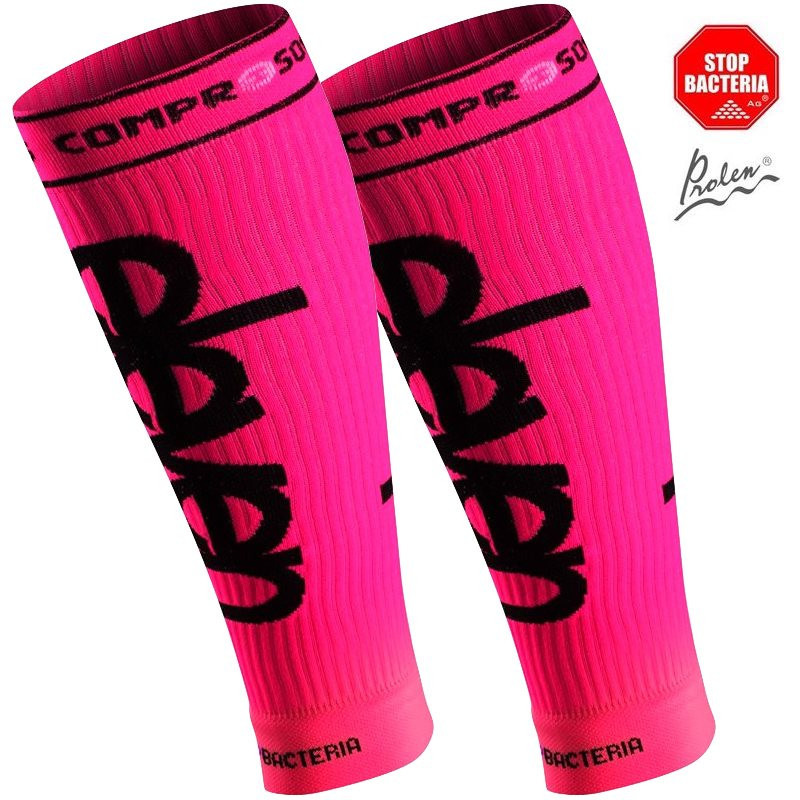 Compression socks for calves Pink