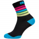 Compression socks STRADA STRIPE black