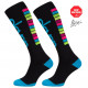 Long compression socks STRIPE black