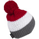 Knitted beanie POM LATVIA grey