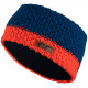 Knitted headband ELEVEN blue/orange