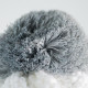 Knitted beanie POM turquoise/grey