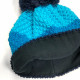 Knitted beanie POM blue