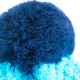 Knitted beanie POM blue