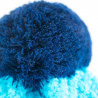 Adīta cepure POM zila