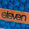 Knitted beanie POM blue/orange