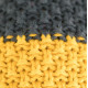 Knitted beanie POM mustard yellow