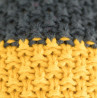 Knitted beanie POM mustard yellow