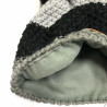 Knitted beanie POM grey