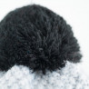 Knitted beanie POM grey