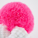 Knitted beanie POM pink