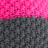 Knitted beanie POM pink