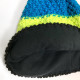Knitted beanie POM orange/grey