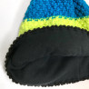 Knitted beanie POM orange/grey