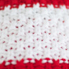 Knitted beanie POM LATVIA red