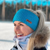 Knitted headband ELEVEN aqua