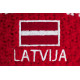 Adīta galvas lenta ELEVEN LATVIJA sarkana