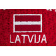 Knitted headband ELEVEN LATVIA red