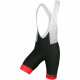 Cycling bib short HOR RED black/red