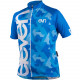 Kids' cycling jersey Vertical F2925 black/blue